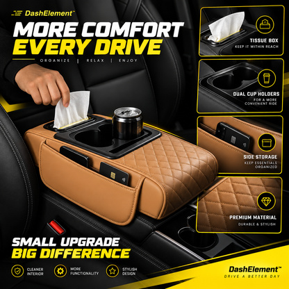 DashElement™ Multifunctional Car Armrest Organizer