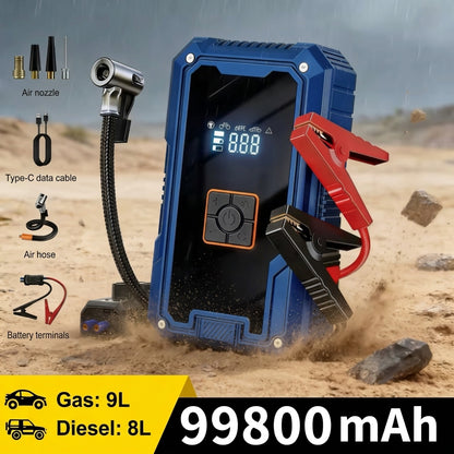 Arrancador de coche portátil DashElement™ con compresor de aire