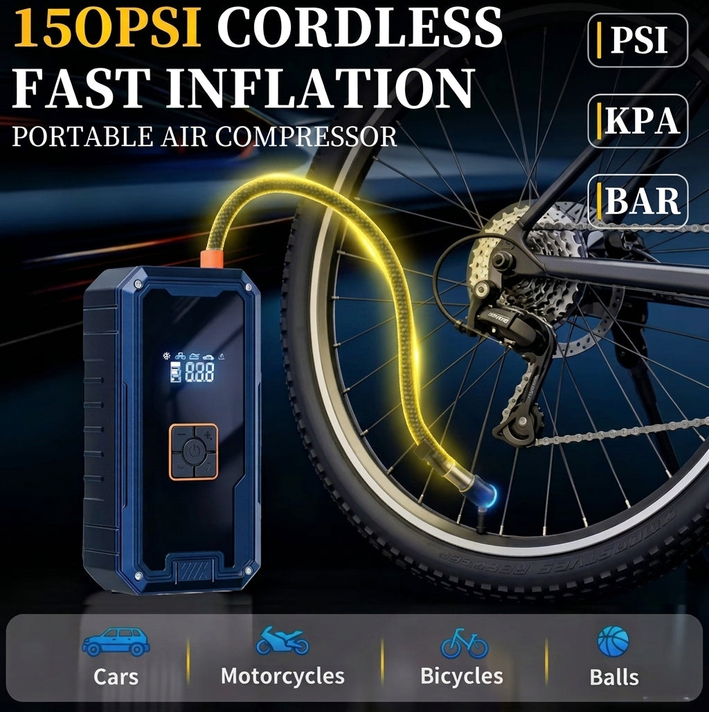 Arrancador de coche portátil DashElement™ con compresor de aire