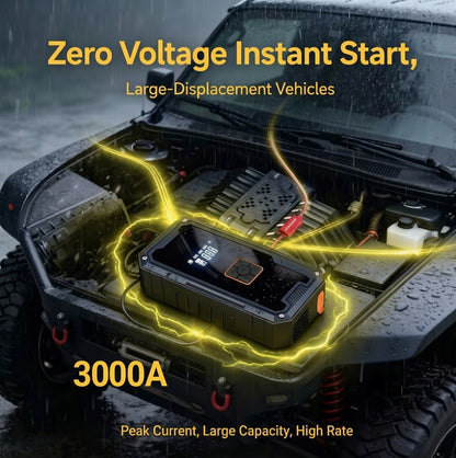 Arrancador de coche portátil DashElement™ con compresor de aire
